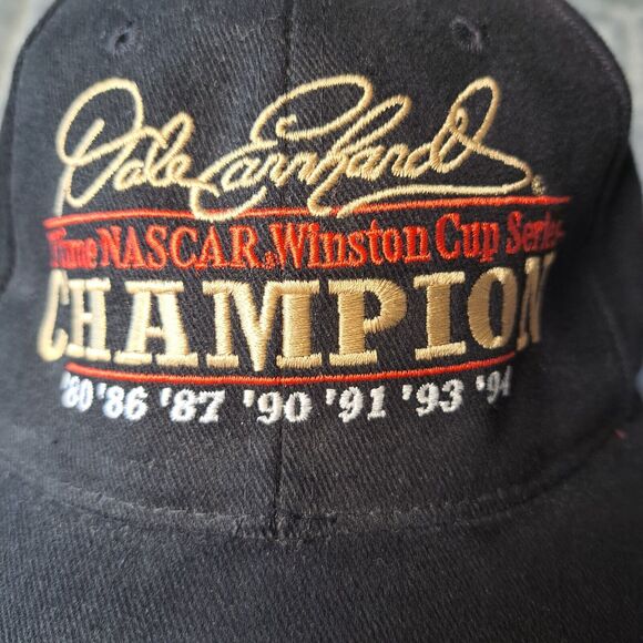 Dale Earnhardt Strapback Ball Cap VINTAGE 1994 ADULT SIZE OSFA 7x winston cup - Picture 3 of 10